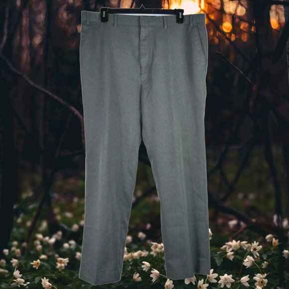 Levi's VTG Action Slacks Flat Front Sta-Prest Pants Polyester Gray Men's Sz 38x3 - Picture 11 of 11